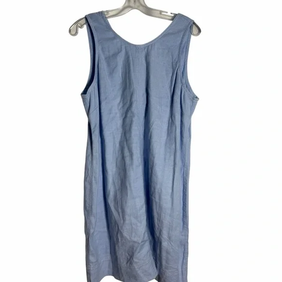 Tommy Bahama Light Blue Linen Sheath Dress - Causal - Vacation - Size XL - Picture 4 of 7